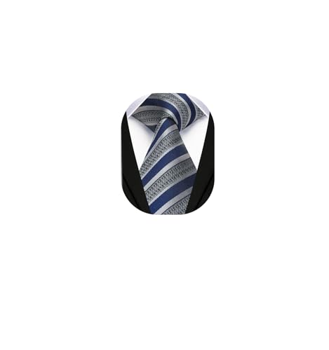 Image of Enlision Ties for Men Solid Color 3.35 inch Formal Business Necktie Classic Satin Mens Wedding Party Ties