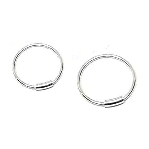 2 x Sterling Silver Sleeve Nose Rings Cover