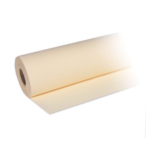 DeinPack 1 Rouleau de Nappe Airlaid - Champagne - 25 m x 1,2 m - Nappe de qualité supérieure - Rouleau de Nappe en Papier uni - Idéal pour Les fêtes, Les Mariages, Les Anniversaires, la décoration et
