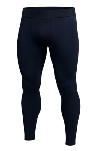 Men's Compression Pants Black Stretch Over Heel Cut – Suitable for Running, Gym, Swimming – Comfortable Elastic Material for Athletic Performance (Black, 3X)