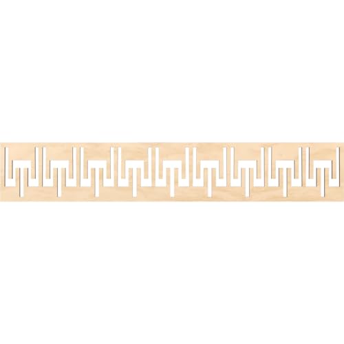 46 5/8"W x 8"H x 3/8"T Victory Fretwork Moulding, Birch