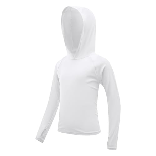 Image of Boys Rash Guard Toddler Swim Shirts Long Sleeve Kids Fishing Shirt UPF 50+ Sun Protection Swim Top with Thumb Hole