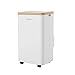 Produktbild Rowenta AU5620 Turbo Eco Sense+ Mobiles Klimagerät | 3-in-1: Klimaanlage, Luftentfeuchter und Ventilator | 13.000 BTU | für Räume bis 120m³ | Energiesparfunktion | leise | Weiß mit Holzoptik