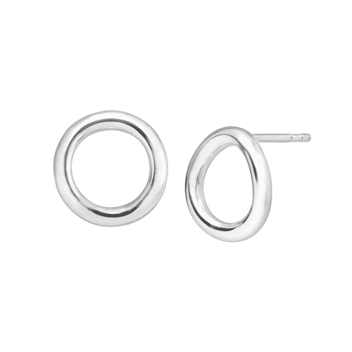 Silpada 'Karma' Open Circle Stud Earrings in Sterling Silver