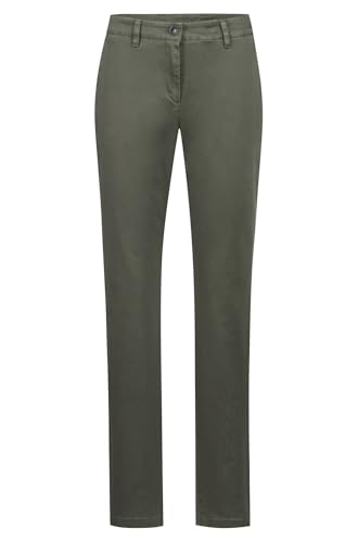 GREIFF Corporate Casual Damen Chino-Hose Regular-Fit Olivgrün 50