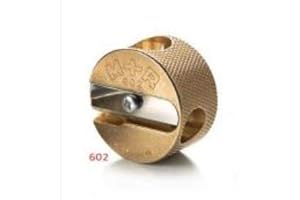 4 Shapes (M+R) Brass Artists Pencil Sharpener, Choice of Shapes, Made in...
