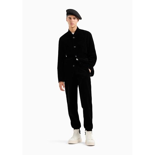 Armani Exchange Men's Big & Tall Velvet Button Up Blazer Jacket2