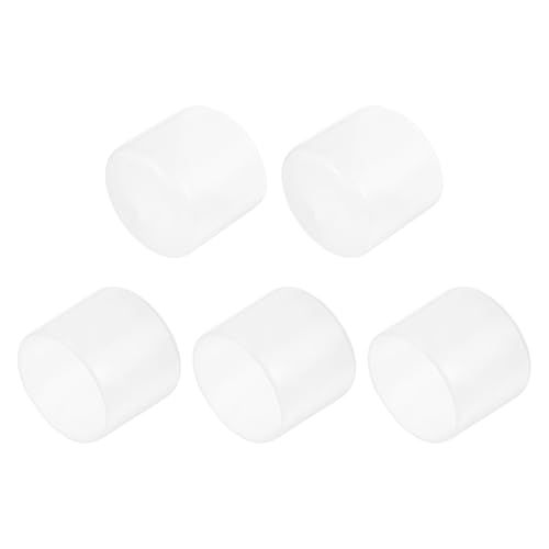 Tapas de goma uxcell evitan daños en tuberías con protectores de rosca transparentes 2