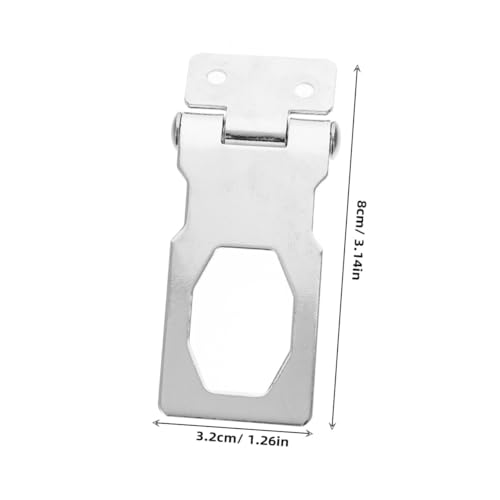 Image of DOITOOL Keyed Hasp Lock Stainless Steel Security Lock for Cabinets and Doors Quick Installation Concealed Screws Material for Office and Home Use
