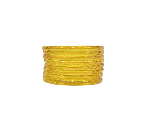 Image of Colorful Jelly Bangles Set of 8 - Transparent Candy Color Stackable Bracelets, Lightweight Fashion Accessories for Women & Girls