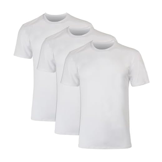 Hanes Camiseta masculina Moves Mesh, X-Temp com absorção de umidade, branca ou preta/cinza, pacote com 3, Branco, G