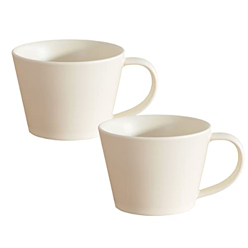 SAKUZAN サクザン コーヒーカップ ペア 美濃焼 日本製 作山窯 Sara 2個 セット クリーム
