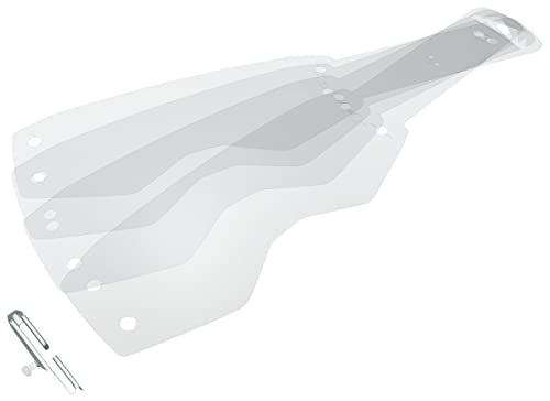 Scott Works Prospect/Fury Tear-Offs Lam With Sealing Tape 2X7 Pk Unisex-Adult Off-Road Goggles Accessories - Clear/One Size #TOP17