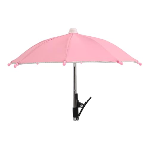 Sonnenschirm, Sonnenschirm, Sonnenschirm, Sonnenschirm-Clip für Sonnenschirm, Zubehör für Mobiltelefone mit Blendschutz, Pink, Consulte la descripción
