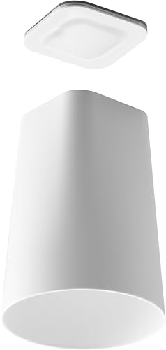 Yamazaki 1751 Film Sheet, Washroom, Under Cabinet, Magnet, Tumbler, White, W 2.8 x D 2.8 x H 3.7 inches (7 x 7 x 9.5 cm), Tower, Floating Storage, Washroom, Cup,