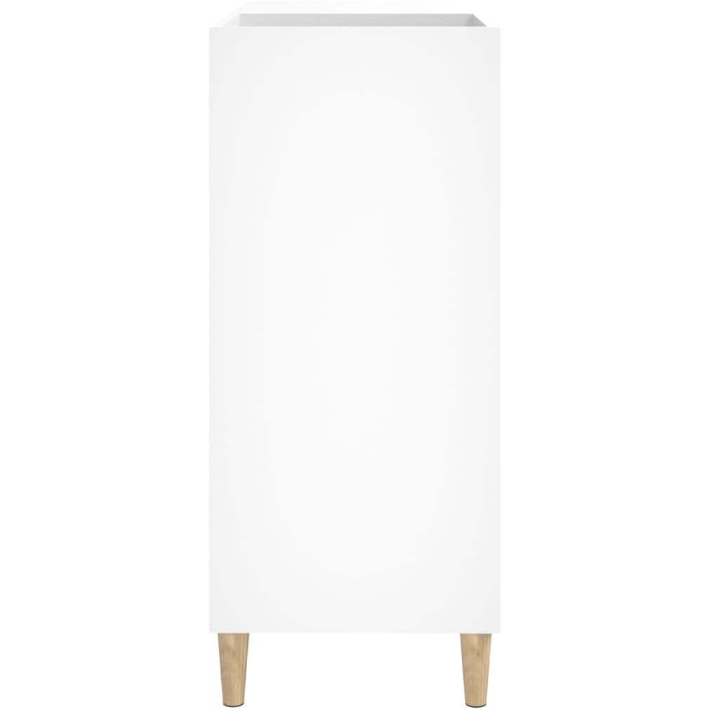 vidaXL Armadio a dischi Bianco 84,5x89 cm Legno di ingegneria