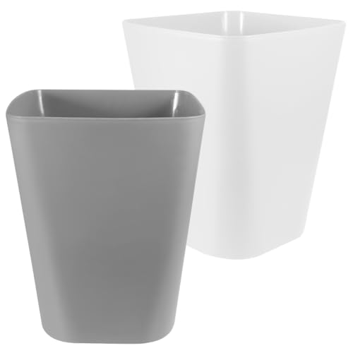 2 piezas tapa cuadrada para caneca de basura pequeña plástico