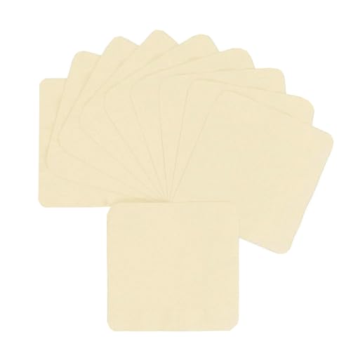 マイクロファイバークリーニングクロス10枚パック - レンズ、メガネ、スクリーン、カメラ、眼鏡、携帯電話、液晶テレビ画面などをきれいにします。3.93×3.93インチ(ベージュ)