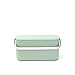 Price comparison product image Brabantia - Sinkside Food Waste Caddy - Stay Open Lid - Large Stainless Steel Handle - Carry Your Leftovers - Easy Recycling - for Countertop in Kitchen - Compost Bin - Jade Green - 22 x 13 x 11 cm