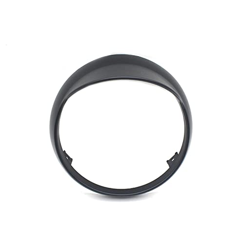 Bisel de faro resistente hecho de plástico protector carcasa embellecedor negro Primavera 6