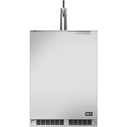 DCS 24-Inch 5.7 Cu. Ft. Left Hinge Outdoor Rated Single Tap Beer Dispenser/Kegerator - RF24TL2