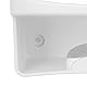 Bügeleisen und Bügelbrett Aufhänger, Wandhalterung Bügeleisen Halter Rest Bügelbrett Aufbewahrung Organizer Regal mit Haken für Haushalt Badezimmer Waschküche(Weiß)