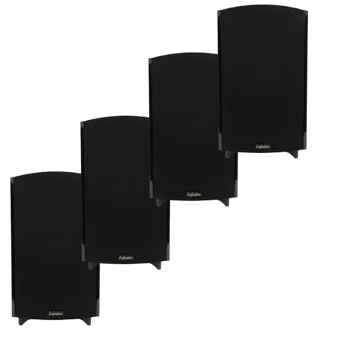 Definitive Technology ProMonitor 1000 Bookshelf Speakers | 4 Speakers, Black | for Home Theater, at Par with Any Large Speaker | Compact High-Definition Satellite Speaker | 2 Pairs