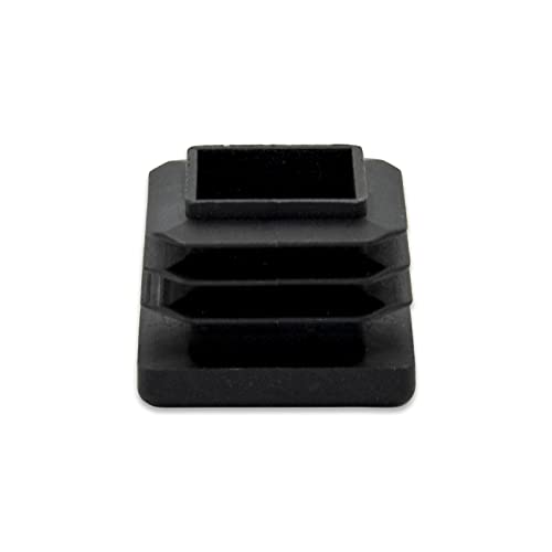Image of Flyshop 22 x 22 mm, 0.87 inch x 0.87 inch Black Plastic Hole Plugs Square Tubing End Caps Tube Inserts Durable Furniture Glide for Chair Table Stool Leg 8 Pack
