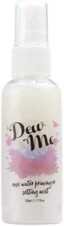 AQUAPURITY - PHOERA Dew Me Rose Water Priming and Setting Mist Spray Moisturizing & Hydrating Botanicals Make up Highlighter Effect, Pore Minimizer Face Toner Cruelty Free (101 Platinum)