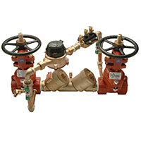Zurn 2-950XLTDABFSS Double Check Detector Assembly with Butterfly shutoff valves and su/visory switches, Lead Free, 2 Inch