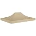 Produktbild vidaXL Partyzelt Dach UV-beständig Wasserbeständig Ersatzdach Dachplane Zeltdach Ersatz Dach Plane für Gartenzelt Pavillon 4,5x3m Beige 270g/m²