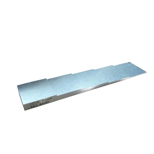 Bloque de Calibración para Prueba Ultrasónica 5 pasos 1mm 2mm 3mm 4mm 5mm para Medidor de Espesor Ultrasónico Acero 1018 en Pruebas NDT miniatura 3
