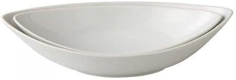 Delicaware White Leaf Ball (Large) [12 x 15.7 x 7.5 cm] Restaurant Ryokan Japanese Tableware, Restaurant, Commercial Use