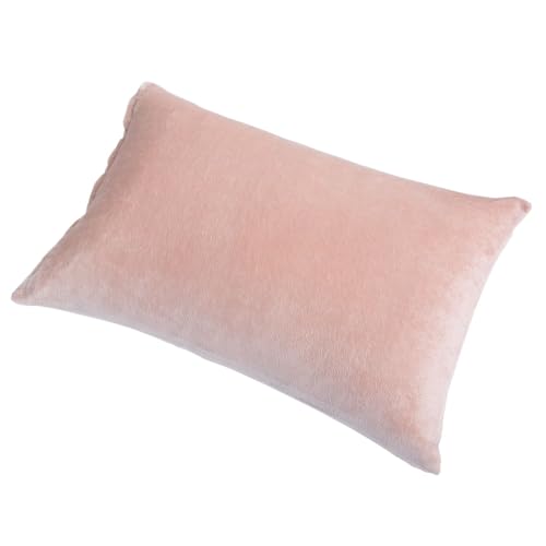 ぼん家具 枕カバー 冬 あったか マイクロファイバー 43×63cm 洗える ピロ―ケース まくらカバー 静電気防止 全開ファスナー 寒さ対策 ピンク