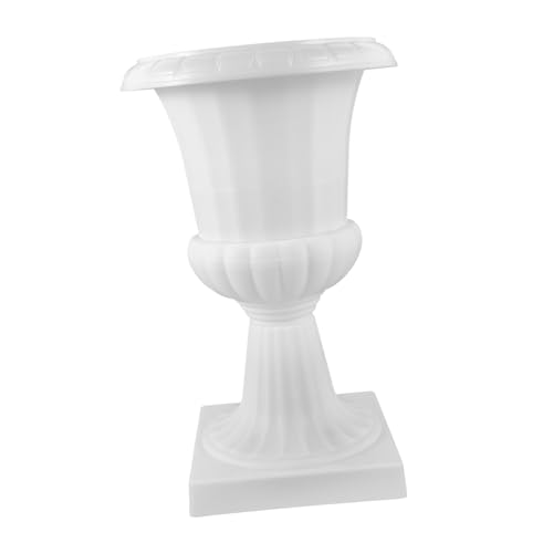 Alipis Maceta con Pedestal Floral para Boda, Soporte para Flores, Urna con Columna Romana Vintage, Jardinera para Porche, Soporte para Plantas para Boda