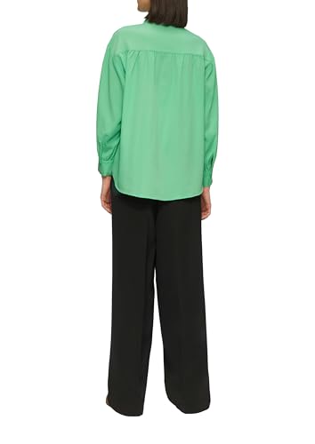 s.Oliver Damen Bluse – Relaxed Fit, Hemdkragen, Langarm, All-Over-Print – Ansicht 2