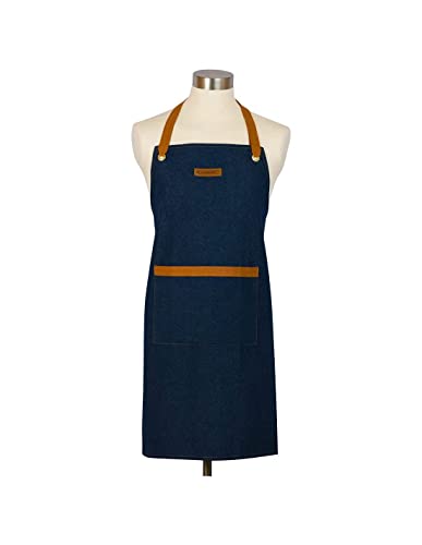 Tablier Le Creuset de cuisine en coton ajustable taille unique noir