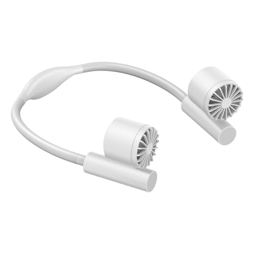 Mini ventilador manos libres recargable con tres velocidades para viajes 8