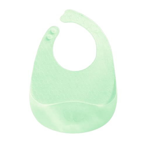 Kasmole Baberos De Silicona Para Bebés,Baberos De Silicona Para Bebés,Baberos para la dentición de niños pequeños - Babero de alimentación ajustable impermeable con recogedor de comida de bolsillo