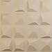 Ekena Millwork 19 5/8"W x 19 5/8"H Tristan EnduraWall Decorative 3D Wall Panel, Smokey Beige (12-Pack for 32.04 Sq. Ft.
