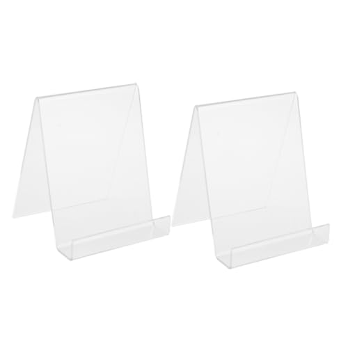 Hemobllo Présentoirs de Livres et Albums Photo Lot de 2 Acrylique Transparent Étagère Stable pour Cadres Peintures Usage Mariage Salon Professionnel Bureau