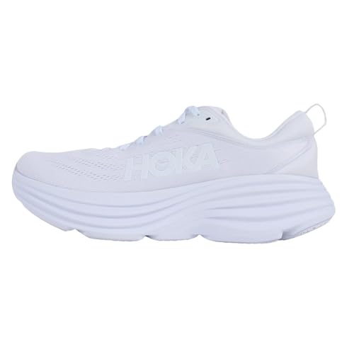 Hoka Men's Bondi 8 Sneaker, White/White, 10.5