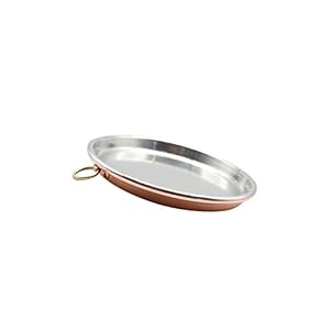 100% Made in Italy – Pizza Tray for Oven – 13.4×1.2 Inch – 1.9 Qt– Copper Pizza pan – Tinned copper baking pan for Pizza – Pizza pan for oven – Baking pan – Handmade