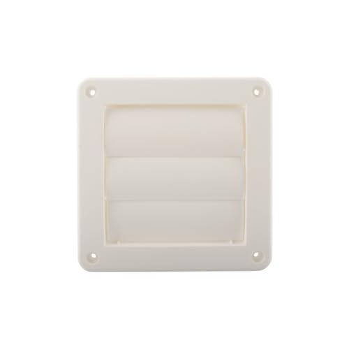 TNITRIB 3 Inch Dryer Vent Cover 1475W White Plastic Louvered Vent Cover