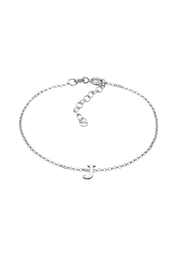 Bracelet lettre J argent 925 Elli | Cadeau d'anniversaire personnalisé