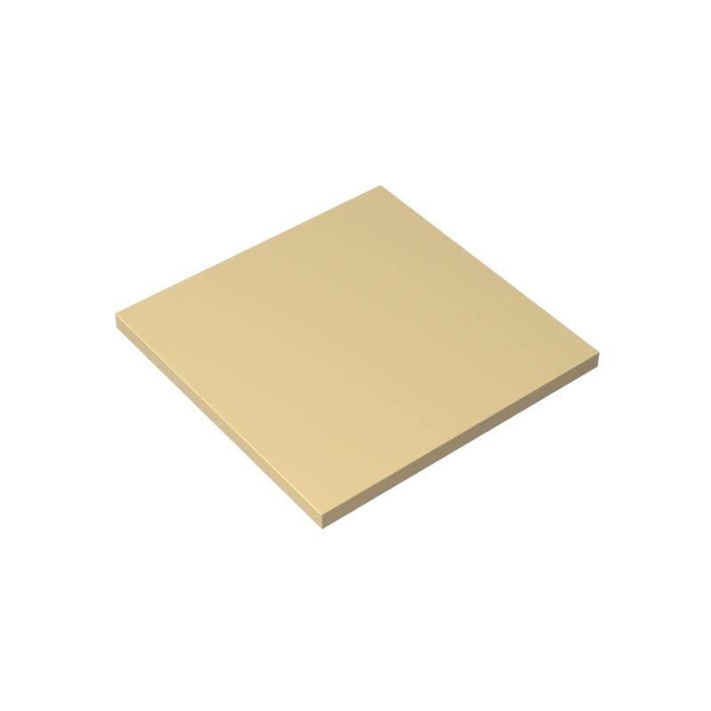 GDS-1116 10202 Foundation Plate Tile 6x6 with Bottom Tubes, Tan, 10 PCS