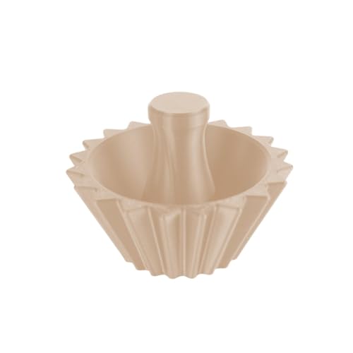 Lawnoval Asistente de cono de prensa de papel de filtro de café con diseño acanalado para taza de filtro de preparación manual, fácil colocación y extracción, material PLA duradero, 8,1 x 3,6 cm, como