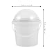 AUTSUPPL 5Pcs Popcorn Buckets with Lids and Handles Versatile Ice Cream Snack and Food Storage Containers Home Cinema and Retail Use Plastic Design