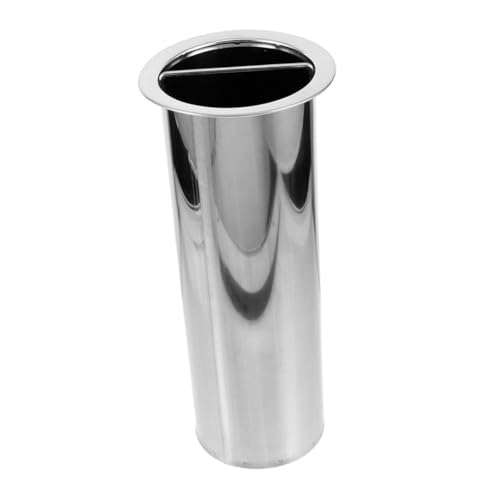 DIKACA Porta Palillos Para Barbacoa Acero Parrilla Palos Brocheta Parilla Ai Tubo De Almacenamiento De Pinchos Titulares Interior Accesorios Para Barbacoa Contenedor De Pinchos Silver
