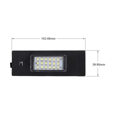 Lámpara matrícula trasera con tecnología LED antierror para modelos E39 E93 y F30 5